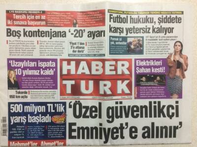 Haber Türk Gazetesi 9 Nisan 2015 - Elektrikleri Şahan Gökbakar Kestirdi GZ29291 - 1
