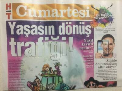 Haber Türk Gazetesi Cumartesi Eki 19 Ekim 2013 - Yaşasın Dönüş Trafiği GZ29697 - 1