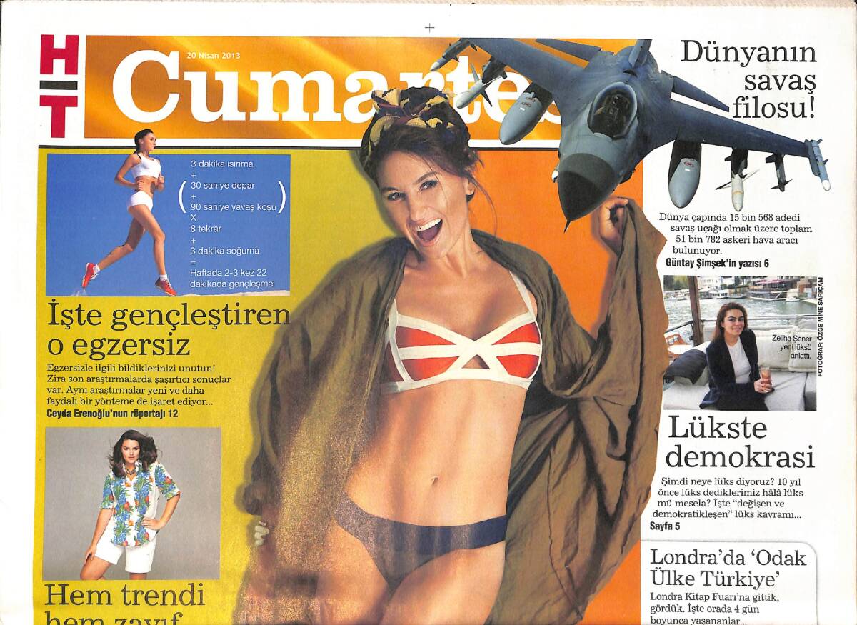 Haber Türk Gazetesi Cumartesi Eki 20 Nisan 2013 - Londra'da Odak Ülke Türkiye - Rihanna ve Brigitte Bardot'dan İlham Alıyoruz GZ158370 - 1