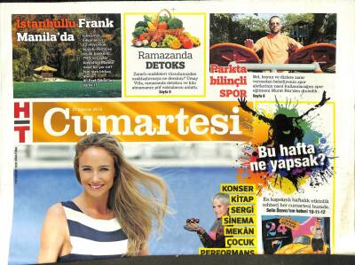Haber Türk Gazetesi Cumartesi Eki 27 Haziran 2015 - Çağla Kubat İçin Tatil Yok GZ101031 - 1