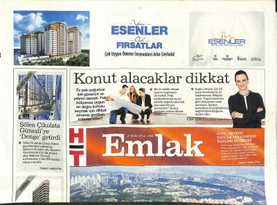 Haber Türk Gazetesi Emlak Eki 24 Ekim 2014 - Konut Alacaklar Dikkat - Ant Yapıdan Ümraniyeye Karma Proje GZ120867 - 1