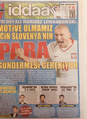 Haber Türk Gazetesi İddia Eki 13 Ekim 2009 - İrlanda,Polonya GZ40150 - 1