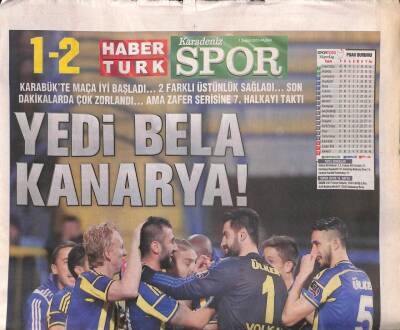 Haber Türk Gazetesi Karadeniz Spor Eki 1 Şubat 2015 - Yedi Bela Kanarya ! - Fenerbahçenin Başvurusunu TFF İncelemeye Aldı GZ106259 - 1