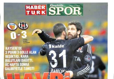 Haber Türk Gazetesi Karadeniz Spor Eki 10 Kasım 2013 - İtalyan İddiası Pirlo Kartalda GZ100528 - 1