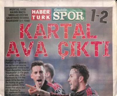 Haber Türk Gazetesi Karadeniz Spor Eki 10 Kasım 2014 - Obradovic Anahtar Savunmadı - Bremen Mızıkacısı GZ100220 - 2