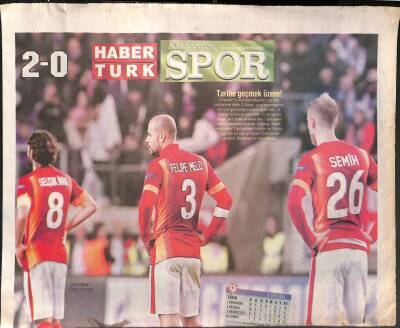 Haber Türk Gazetesi Karadeniz Spor Eki 27 Kasım 2014 - Galatasaray , Rezil Sonuçlar Aldığı Şampiyonlar Ligi Defterini Resmen Kapadı GZ125518 - 1