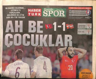 Haber Türk Gazetesi Karadeniz Spor Eki 4 Eylül 2015 - Volkan Şen Kaçırdıklarına Şaşırdı GZ117252 - 1