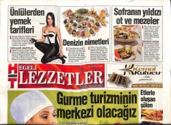 Haber Türk Gazetesi Lezzetler Eki 4 Nisan 2014 - Ünlülerden Yemek Tarifleri * Bengü GZ100030 - 1
