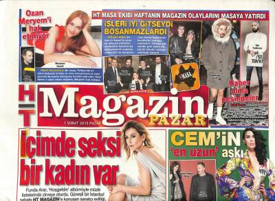 Haber Türk Gazetesi Magazin Eki 1 Şubat 2015 - Funda Arar , Hoşgeldin Albümüyle Müzik Listelerinde Zirveye Oturdu GZ105849 - 1