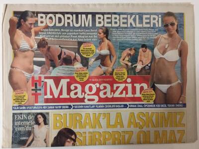 Haber Türk Gazetesi Magazin Eki 10 Ağustos 2009 - İbrahim Tatlıses Seyirciye Diz Çöktü GZ26392 - 1