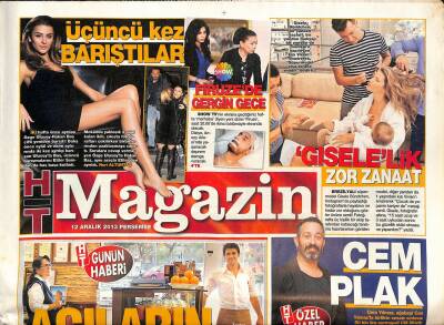 Haber Türk Gazetesi Magazin Eki 12 Aralık 2013 - Şevval Sam Tango Yaptı - Ajda Pekkanın Vizon Kürkleri Var ! GZ125393 - 1