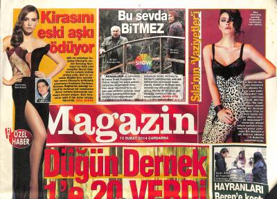 Haber Türk Gazetesi Magazin Eki 12 Şubat 2014 - Teoman Yavaş Yavaş Geliyor - Düğün Dernek 1e 20 Verdi GZ124795 - 1