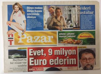 Haber Türk Gazetesi Magazin Eki 13 Haziran 2010 - Arda Turan Röportajı 9 Milyon EURO Ederim GZ26380 - 1