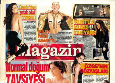 Haber Türk Gazetesi Magazin Eki 13 Ocak 2014 - Özge Özpirinçcinin Gözyaşları, Kurtla Kuzu Yan Yana GZ107433 - 1
