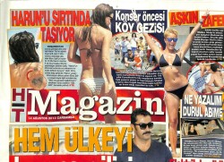 Haber Türk Gazetesi Magazin Eki 14 Ağustos 2013 - Kenan İmirzalıoğlu Hem Ülkeyi Hem Sevgiliyi Terk Etti GZ101234 - 2