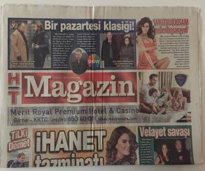 Haber Türk Gazetesi Magazin Eki 14 Aralık 2016 - Çağla Şikel ,Kendi Tasarladı Kendi Giydi GZ28210 - 1