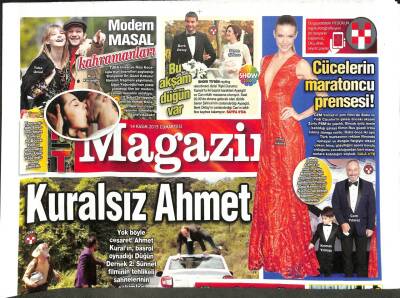 Haber Türk Gazetesi Magazin Eki 14 Kasım 2015 - Kuralsız Ahmet Kural GZ104819 - 1