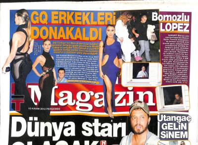 Haber Türk Gazetesi Magazin Eki 15 Kasım 2012 - Bornozlu Lopez, Adrıana Geliyor GZ107009 - 1