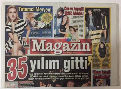 Haber Türk Gazetesi Magazin Eki 17 Ekim 2015 - Eski Eşi Levent Kırcanın Vefatıyla Sarsılan Oya Başar Hayatımın 35 Yılı Gitti Dedi GZ26382 - 1