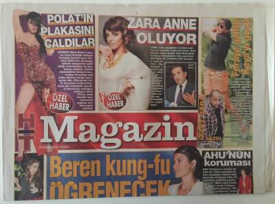 Haber Türk Gazetesi Magazin Eki 19 Ekim 2012 - Tarkana 40ncı Yaşa Yeşil Kutlama , Zara Anne Oluyor , Beren Kung-fu Öğrenecek GZ28162 - 1