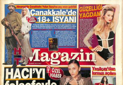 Haber Türk Gazetesi Magazin Eki 19 Mart 2013 - Nurgül Yeşilçaydan Kırmızı Açılım - Enbe Orkestrası Kremlinde GZ125594 - 1