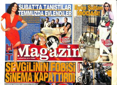 Haber Türk Gazetesi Magazin Eki 2 Ağustos 2013 - Melisa Sözen,Alican Ulusoy Evlendiler GZ104812 - 1