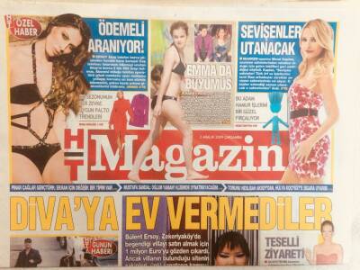 Haber Türk Gazetesi Magazin Eki 2 Aralık 2009 - Divaya Ev Vermediler, Teselli Ziyareti GZ40173 - 1