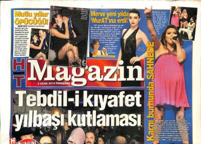 Haber Türk Gazetesi Magazin Eki 2 Ocak 2014 - Emel Sayın , Yılbaşı Gecesi Günay Restauranttaydı GZ100772 - 2