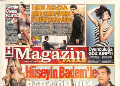 Haber Türk Gazetesi Magazin Eki 2 Şubat 2014 - Atiye Oyunculuğa Göz Kırptı - Justin Bieber Baba Ocağında GZ125403 - 1