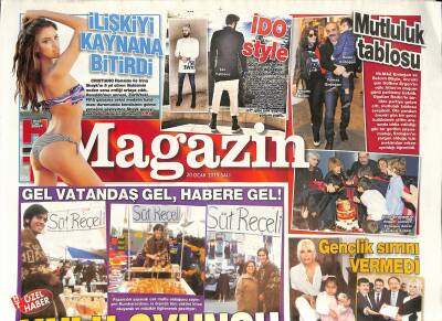 Haber Türk Gazetesi Magazin Eki 20 Ocak 2015 - Cem Yılmazdan Kayahana Moral - Ajda Pekkan Gençlik Sırrını Vermedi GZ125399 - 1