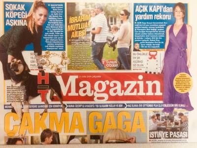 Haber Türk Gazetesi Magazin Eki 21 Ekim 2009 - İbrahim Mutluay Ailesi, Çakma Gaga GZ40177 - 1
