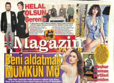 Haber Türk Gazetesi Magazin Eki 22 Şubat 2015 - Yaşam Koçu Sinem Kobal GZ117146 - 1