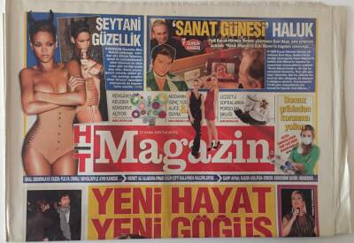 Haber Türk Gazetesi Magazin Eki 23 Kasım 2009 - Deniz Seki Yeni Hayat Yeni Göğüs GZ28203 - 1