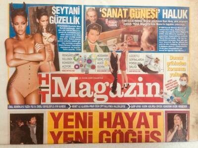Haber Türk Gazetesi Magazin Eki 23 Kasım 2009 - Şeytani Güzellik, Yeni Hayat Yeni Göğüs, Sanat Güneşi Haluk GZ40172 - 1