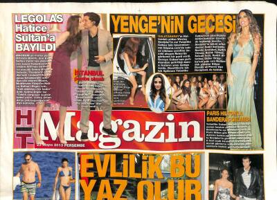 Haber Türk Gazetesi Magazin Eki 23 Mayıs 20 Mayıs 2013 - Tarık Akanın Oğlu Barış Üregil , Sokak Ortasında Kavga Ederken Görüntülendi GZ105893 - 1