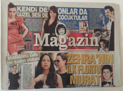 Haber Türk Gazetesi Magazin Eki 23 Nisan 2011 - Gülben Ergen Maranki Gibi Kadın Oldum , Serenay Kaya Kendi de Sesi de Güzel GZ28155 - 1
