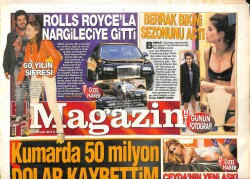 Haber Türk Gazetesi Magazin Eki 23 Nisan 2013 - Serdar Ortaç Chloeyi Öpücüklere Boğdu GZ100240 - 2