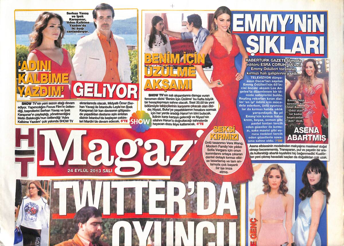 Haber Türk Gazetesi Magazin Eki 24 Eylül 2013 - Gülşen Şov Yaptı - Şahan Gökbakar Twitter'da Oyuncu Arıyor GZ134808 - 1