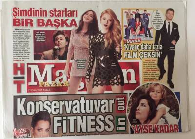 Haber Türk Gazetesi Magazin Eki 25 Ekim 2015 - Yeni Nesil Popçular Abi Ve Ablalarının Pabucunu Dama Attı Ece Seçkin Merve Özbey, Buray GZ26865 - 1