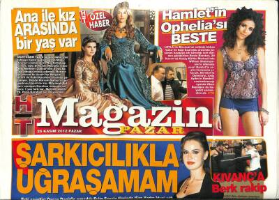 Haber Türk Gazetesi Magazin Eki 25 Kasım 2012 - Türkan Şoray Ayhan Işık Beni Öperken Robot Gibi Durdum GZ107430 - 1