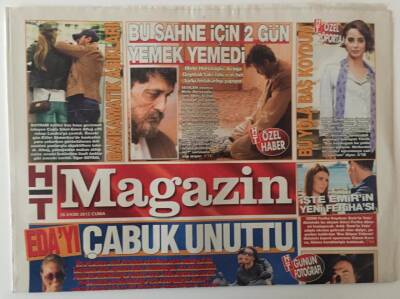 Haber Türk Gazetesi Magazin Eki 26 Ekim 2012 - Şarkıcı Kutsi Ezan Okudu , Eda Taşpınar Çabuk Unutuldu GZ28198 - 1