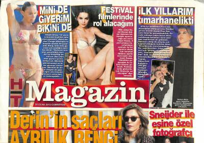Haber Türk Gazetesi Magazin Eki 26 Ocak 2013 - Sneijder İle Eşine Özel Fotoğrafçı - Tuğçe Kazaz Festival Filmlerinde Rol Alacağım GZ124796 - 1