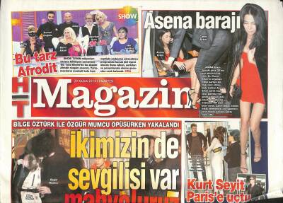 Haber Türk Gazetesi Magazin Eki 29 Kasım 2014 - Mine Çayıroğlu En Verimli Zamanımı Yaşıyorum - Yıldız Tilbe Kanunun Kestiği Parmak Acımaz GZ125395 - 1