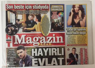 Haber Türk Gazetesi Magazin Eki 29 Kasım 2015 - Tolgahan Sayışman Hayırlı Evlat Çıktı GZ26870 - 1