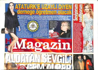 Haber Türk Gazetesi Magazin Eki 29 Ocak 2013 - Aldatan Sevgili Cem Alper GZ104815 - 1