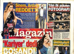 Haber Türk Gazetesi Magazin Eki 3 Ocak 2014 - Kayahana Saygı Albümü Geliyor - Sinem Kobal Ardayı Reddetti GZ100757 - 1