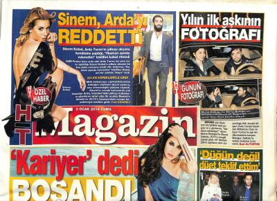 Haber Türk Gazetesi Magazin Eki 3 Ocak 2014 - Kayahana Saygı Albümü Geliyor - Sinem Kobal Ardayı Reddetti GZ100757 - 1
