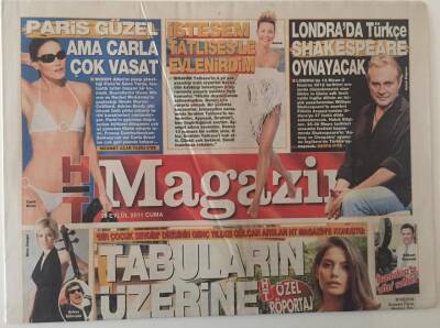 Haber Türk Gazetesi Magazin Eki 30 Eylül 2011 - Haluk Bilginer Londra da Türkçe Shakespeare Oynayacak, Gülcan Arslan İle Röportaj GZ28170 - 1