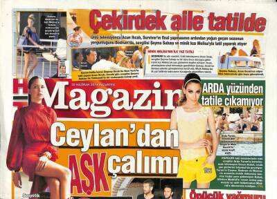Haber Türk Gazetesi Magazin Eki 30 Haziran 2014 - Arda Turan , Önceki Gün Oğulcan Enginle Maki Beachte Deniz Keyfi Yaptı GZ93689 - 1