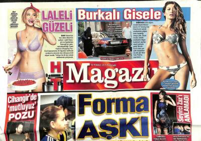 Haber Türk Gazetesi Magazin Eki 30 Temmuz 2012 - Bodrumda Ebru Şallı Rüzgarı GZ101035 - 2